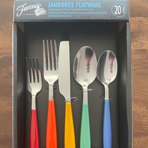 Fiesta Jamboree Multi-color 20 piece Flatware NIB
